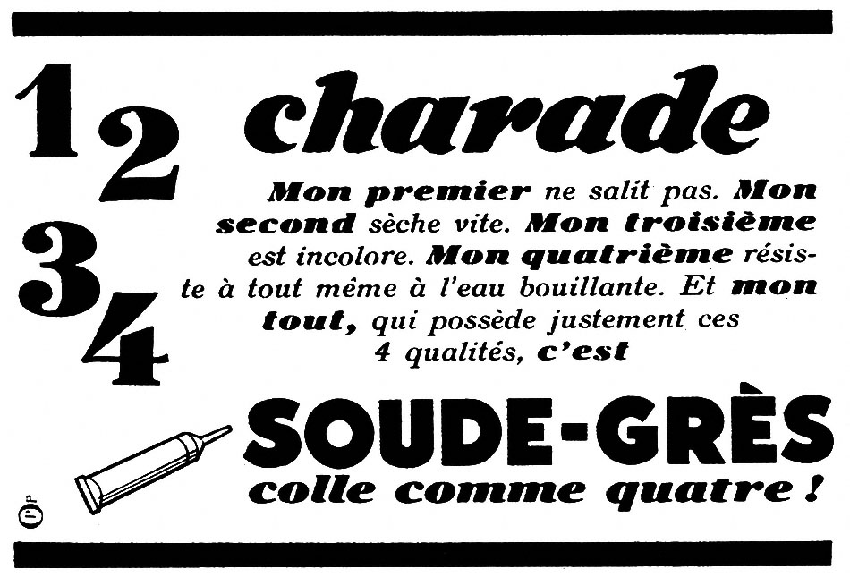 Marque Soude-Gr�s 1952