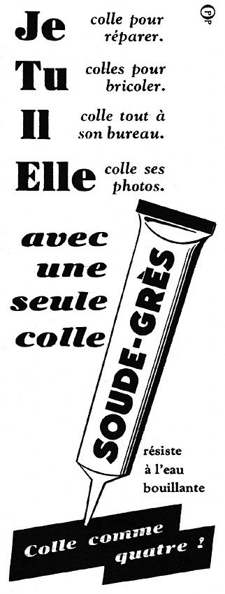 Publicit� Soude-Gr�s 1952