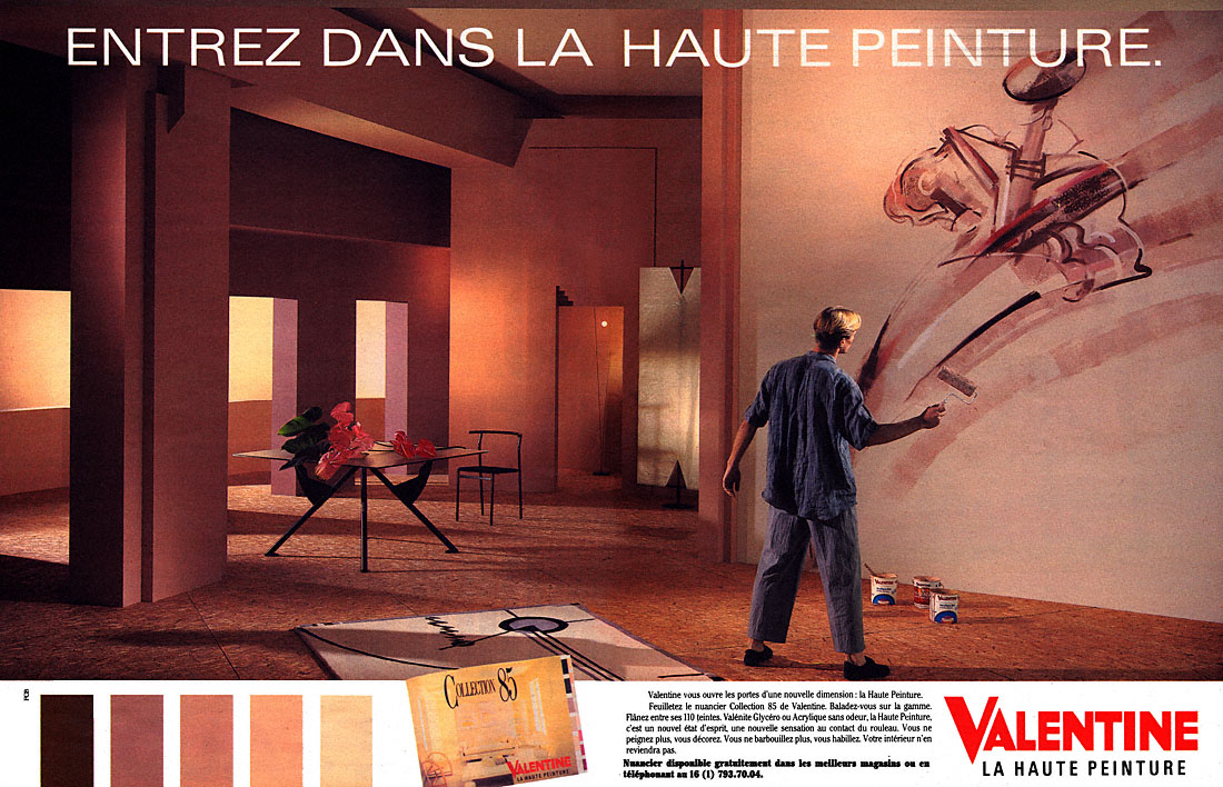 Publicit� Valentine 1985