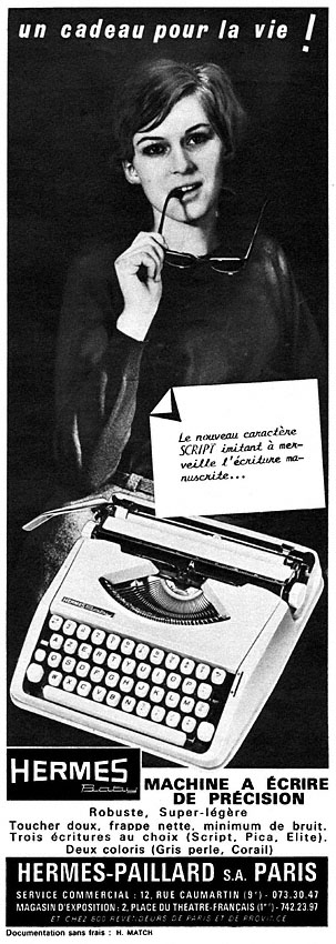 Publicit� Hermes 1968