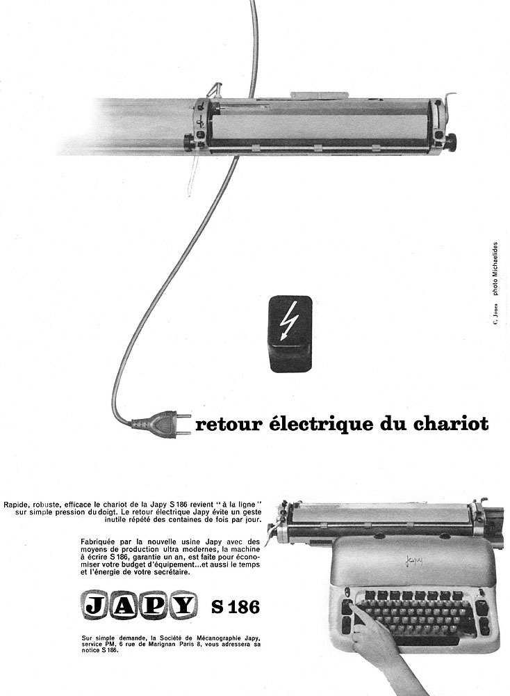 Publicit� Japy 1960