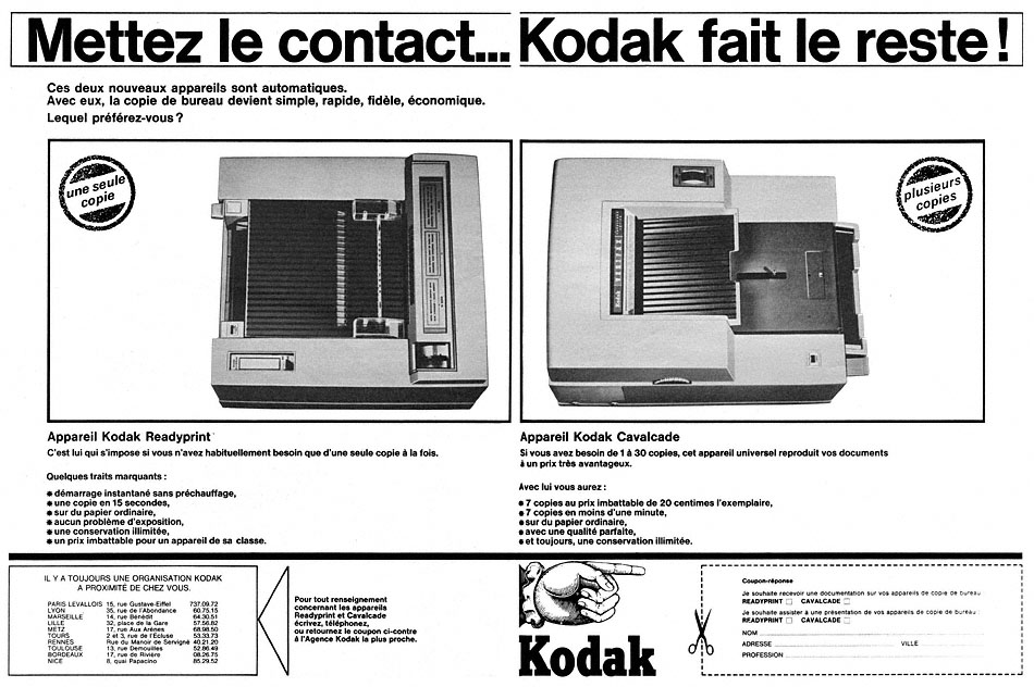 Publicit� Kodak 1965