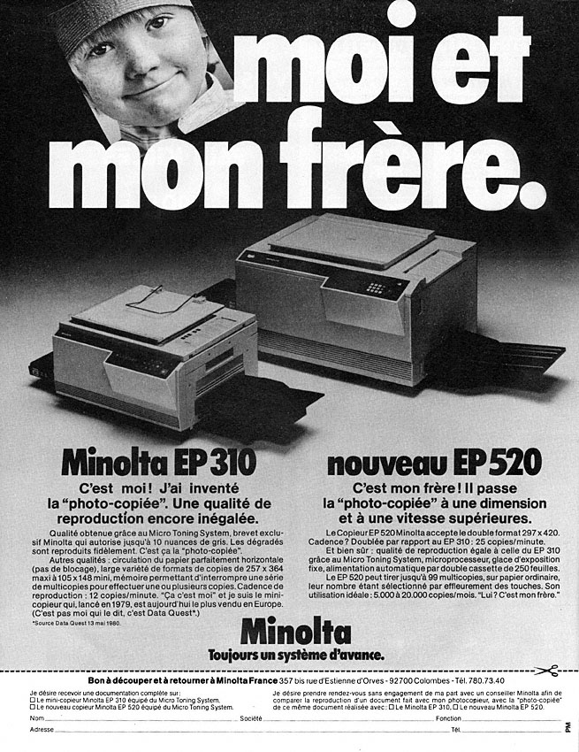 Marque Minolta 1981