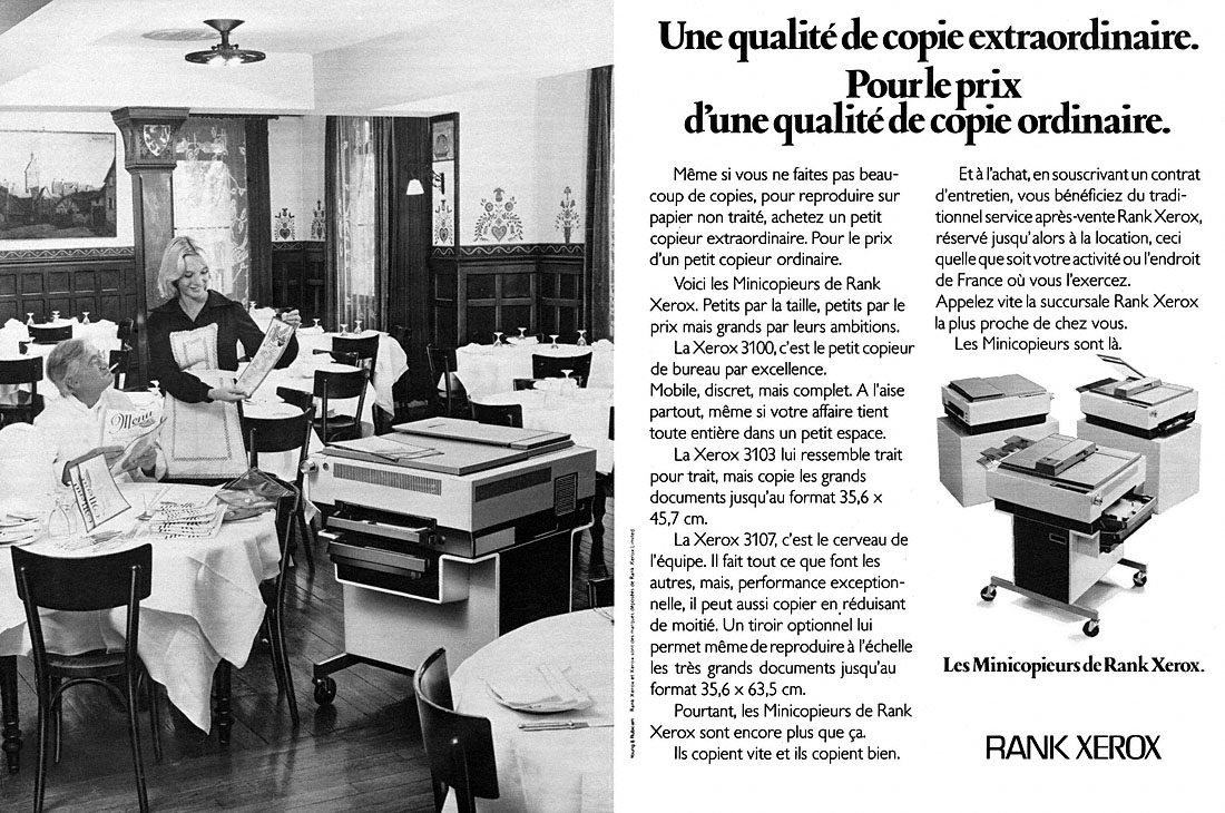Marque Rank Xerox 1977