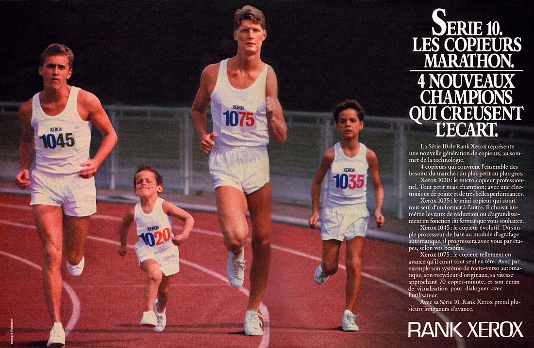 Publicit� Rank Xerox 1983