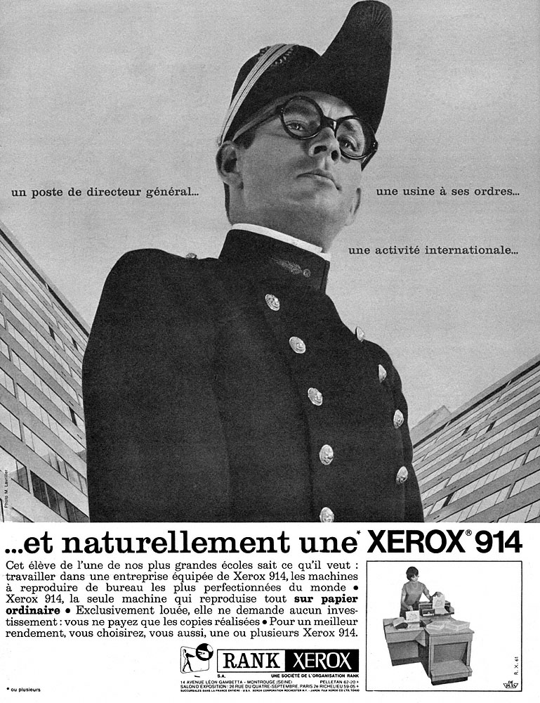 Publicit� Rank Xerox 1964