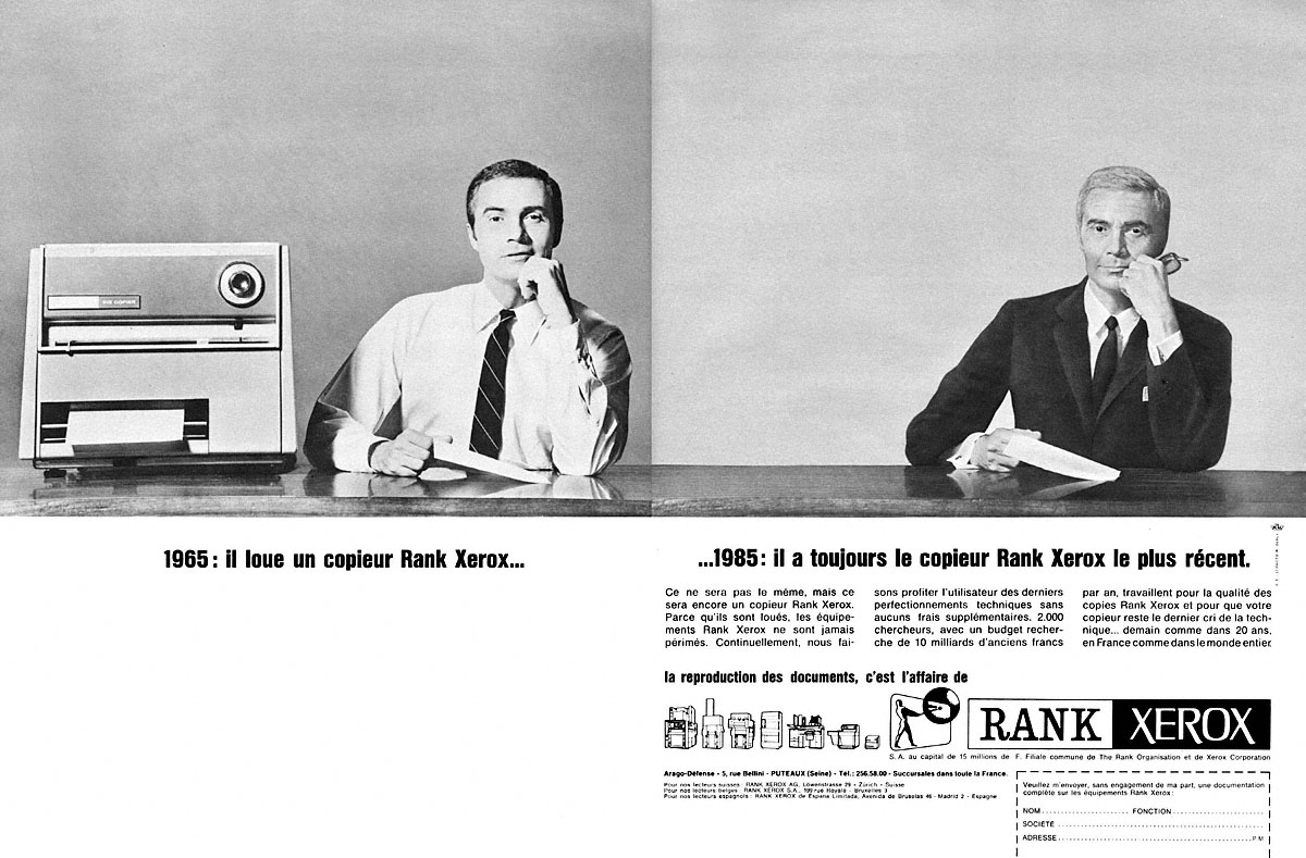 Marque Rank Xerox 1965