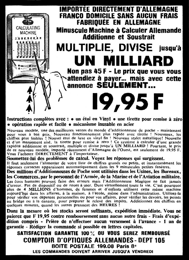 Marque Divers 1965