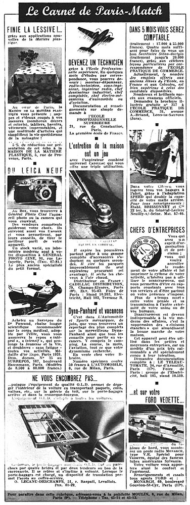 Marque Carnets Match 1949