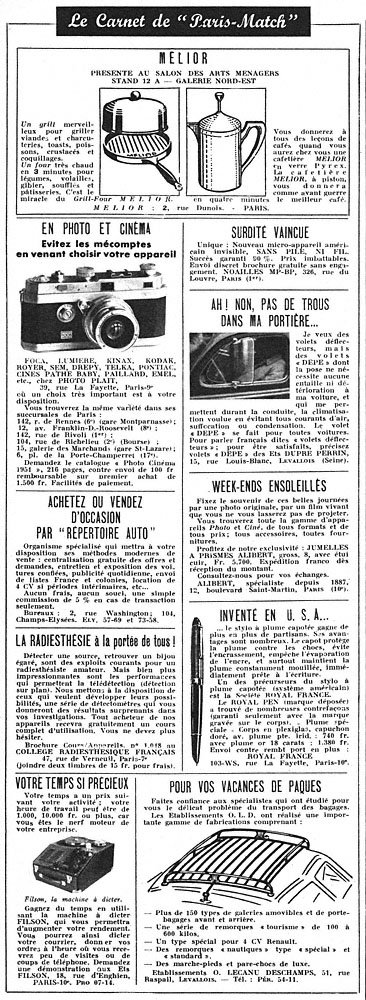 Marque Carnets Match 1951