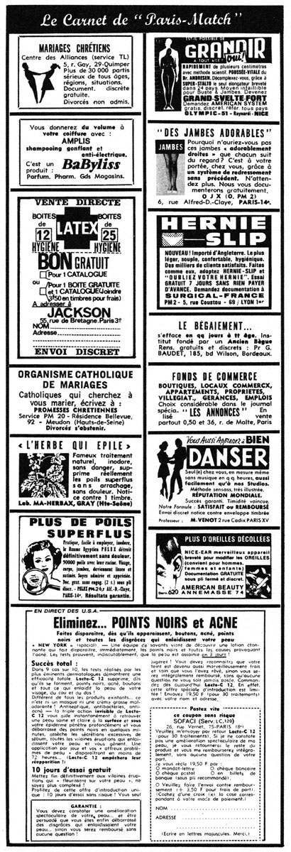 Marque Carnets Match 1969