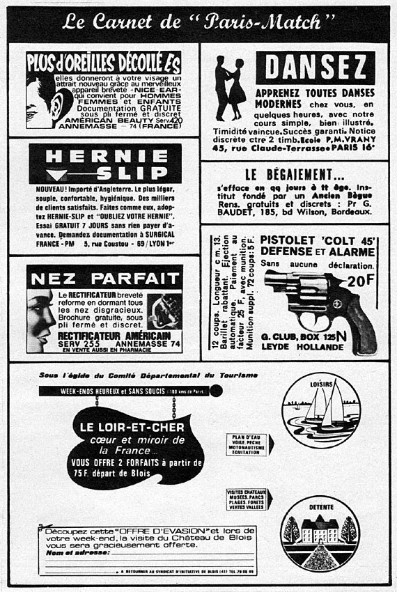 Marque Carnets Match 1970