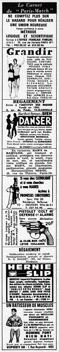 Marque Carnets Match 1971