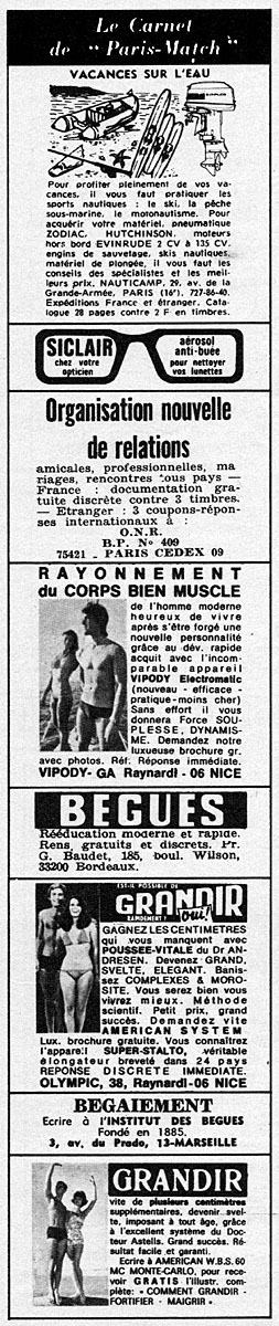 Marque Carnets Match 1974