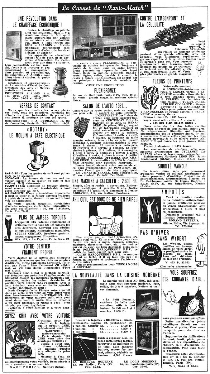 Marque Carnets Match 1951