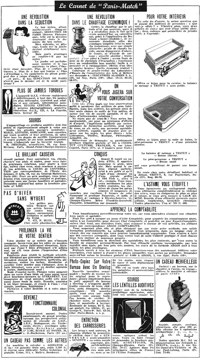 Marque Carnets Match 1951