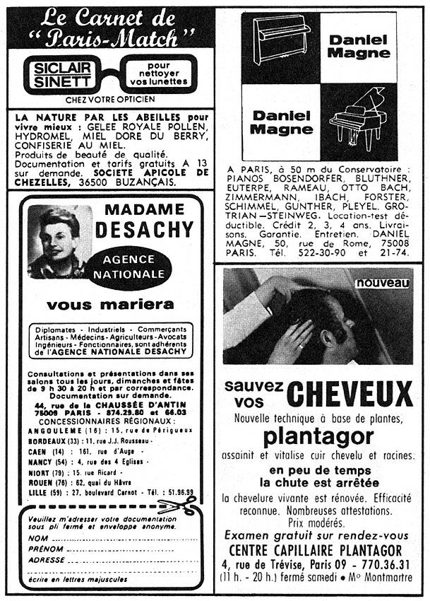 Marque Carnets Match 1977