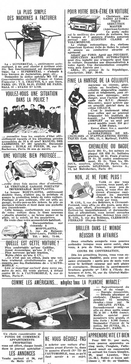 Marque Carnets Match 1952