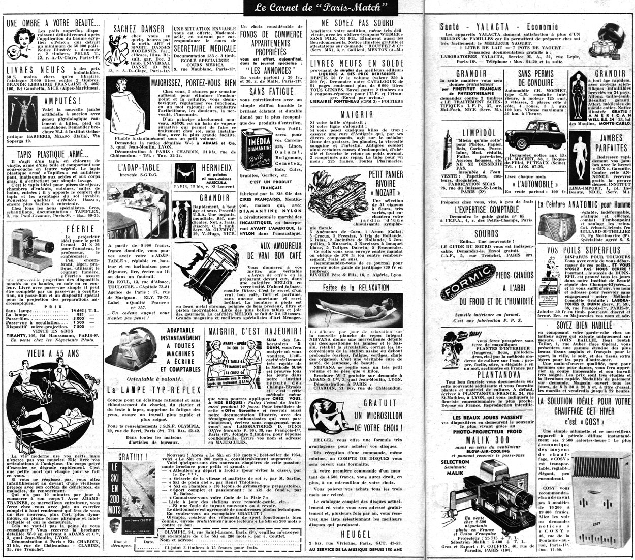 Marque Carnets Match 1955