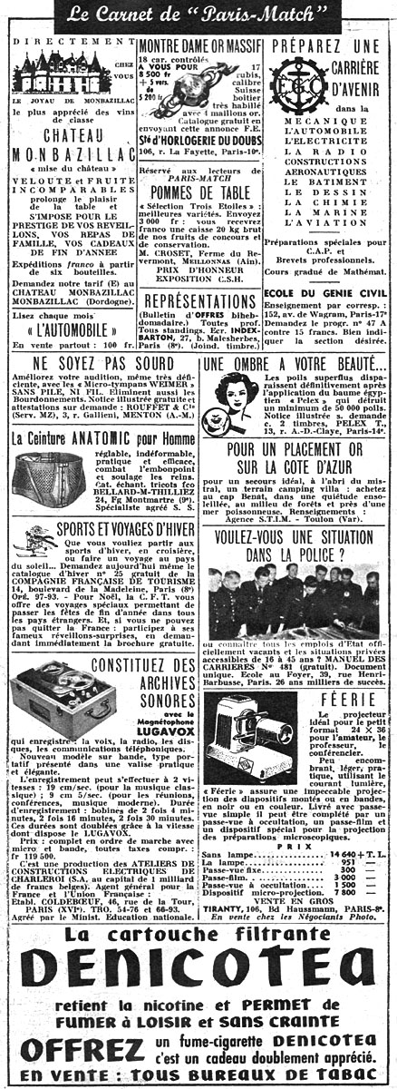 Marque Carnets Match 1955