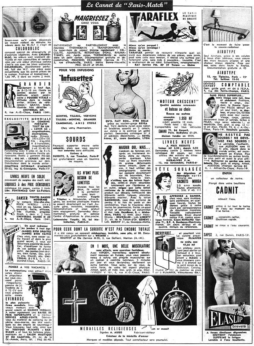 Marque Carnets Match 1960