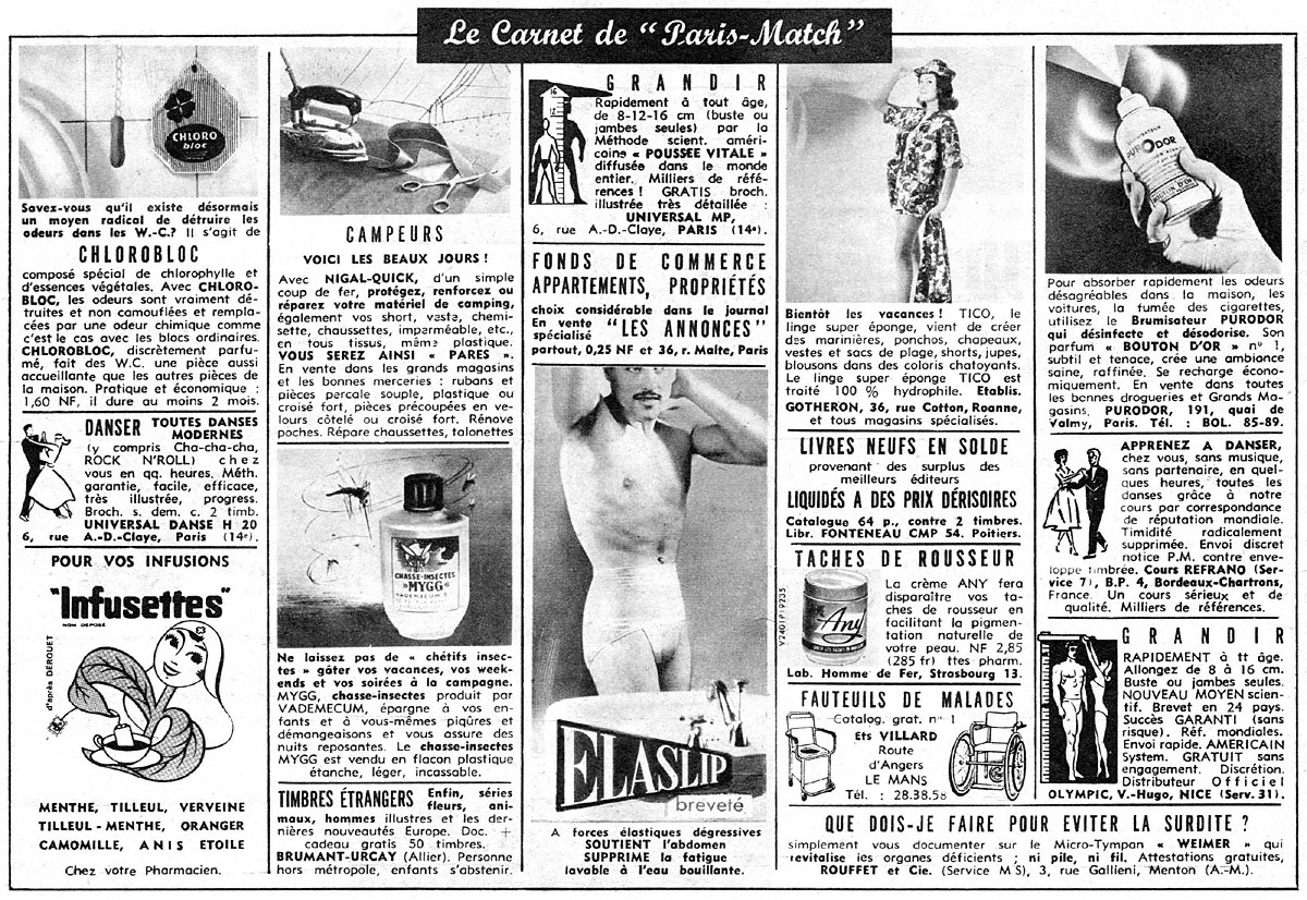 Marque Carnets Match 1960