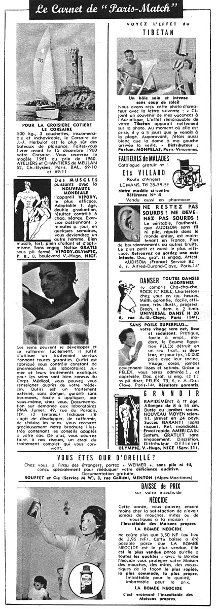 Marque Carnets Match 1960