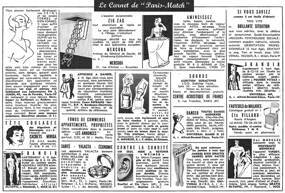 Marque Carnets Match 1961