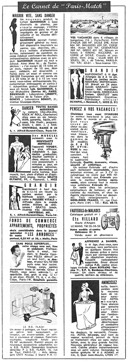 Marque Carnets Match 1961