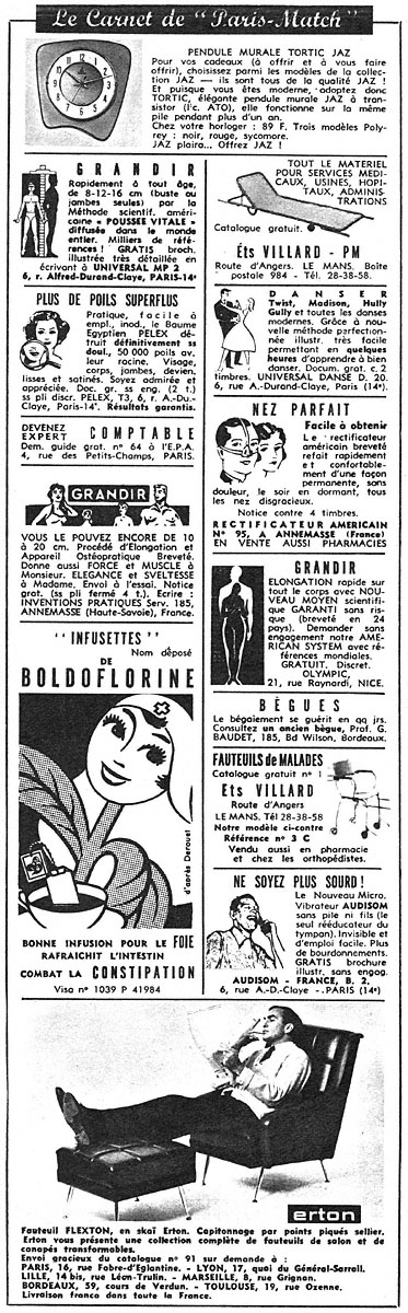 Marque Carnets Match 1963