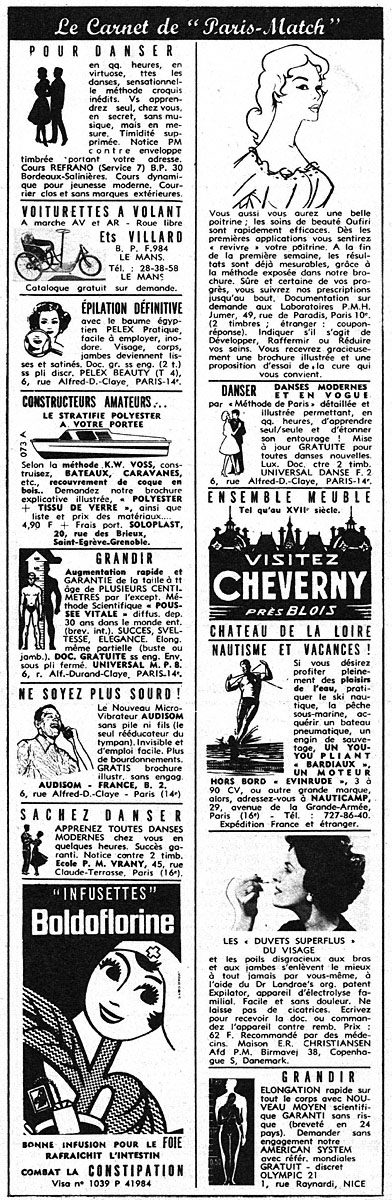 Marque Carnets Match 1965