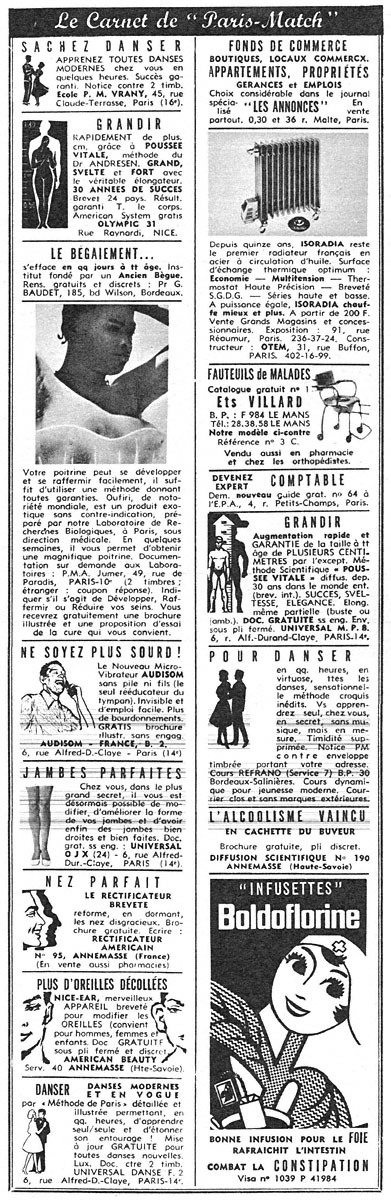 Marque Carnets Match 1965