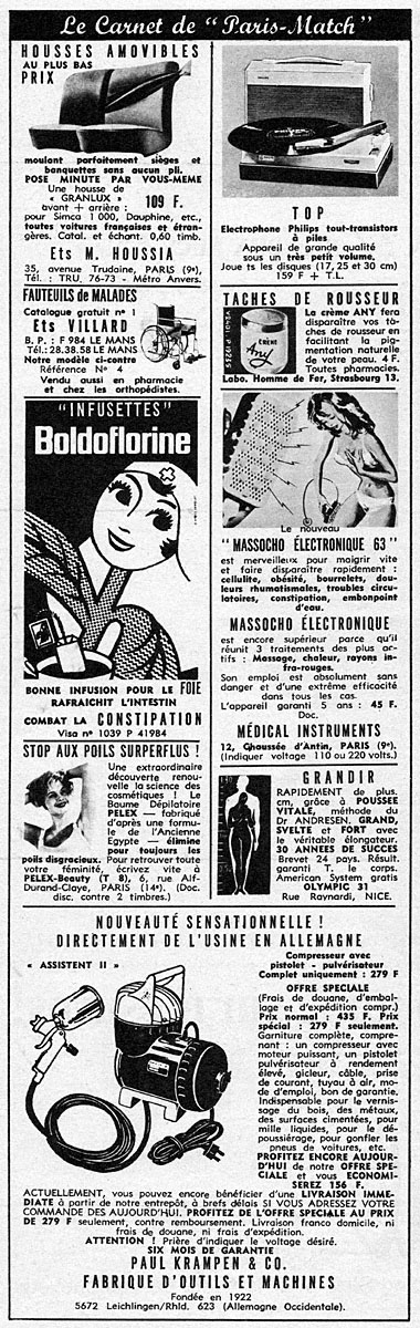 Marque Carnets Match 1966