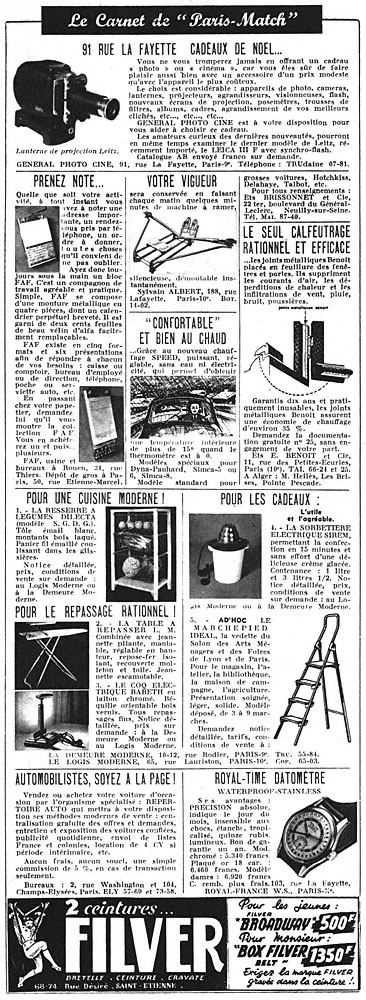 Marque Carnets Match 1950