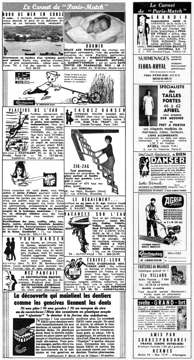 Marque Carnets Match 1967