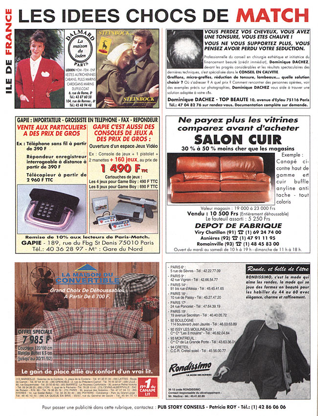 Publicit� IdeesChoc 1992