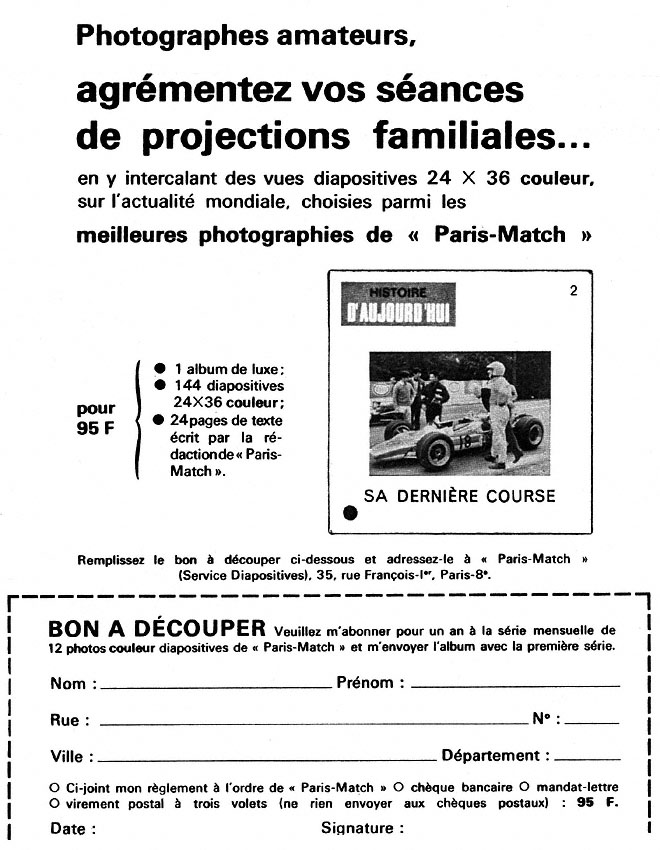 Marque Photos Match 1968