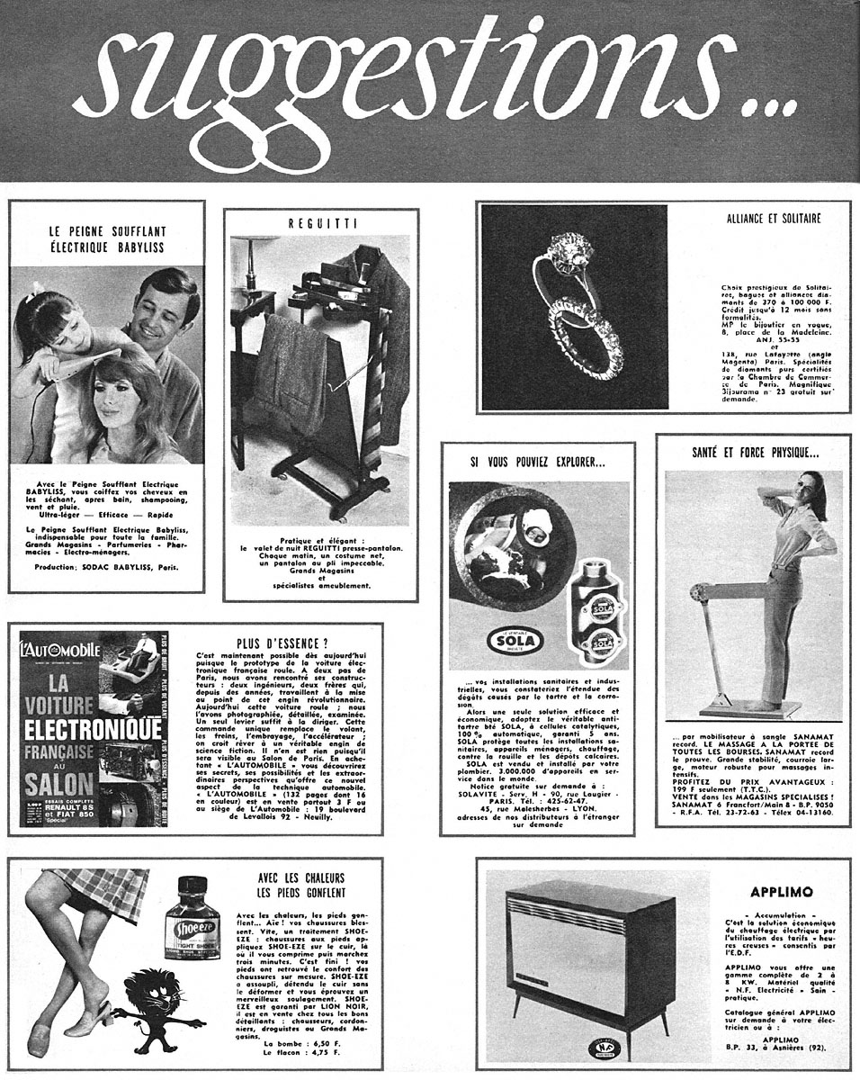 Publicit� Suggestions 1968