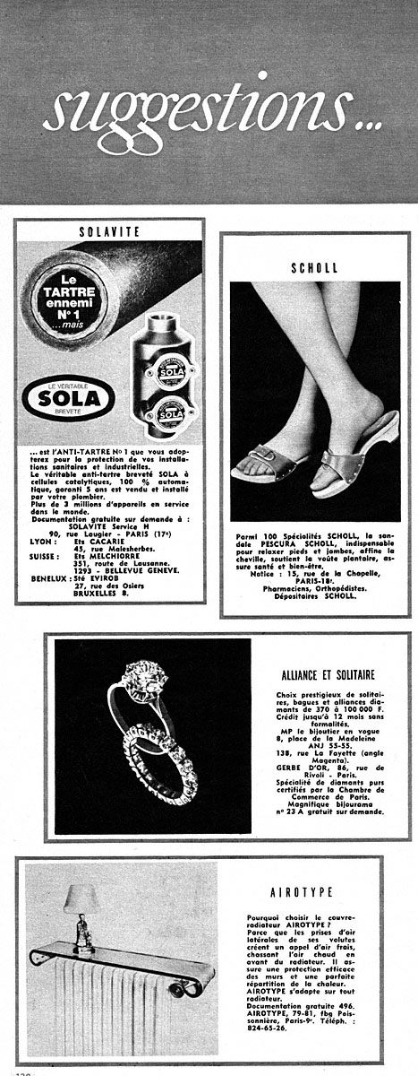 Publicit� Suggestions 1969