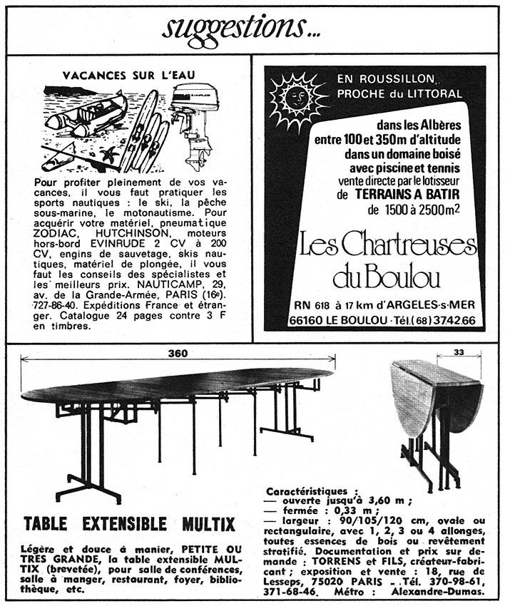 Publicit� Suggestions 1976