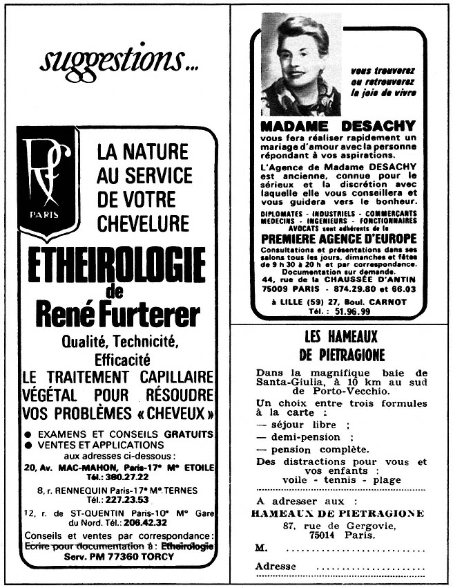 Publicit� Suggestions 1976