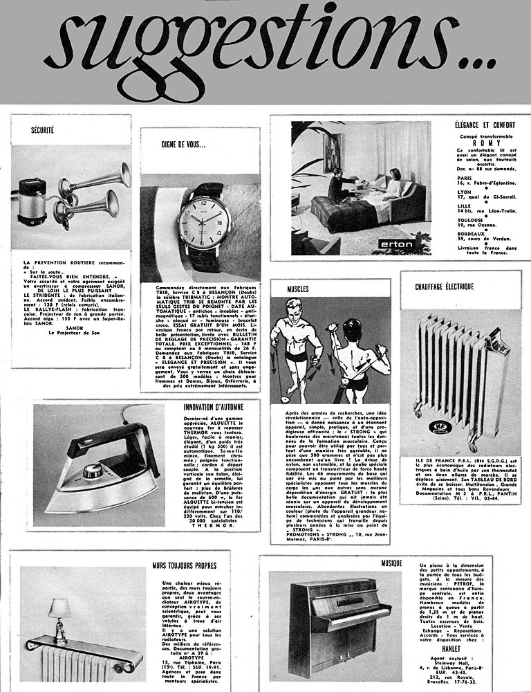 Publicit� Suggestions 1963
