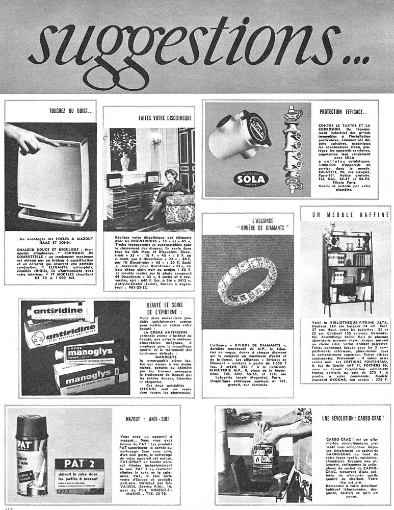 Marque Suggestions 1965