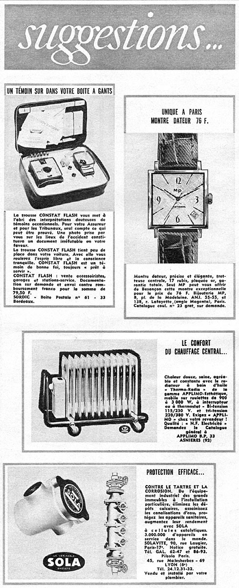 Publicit� Suggestions 1966