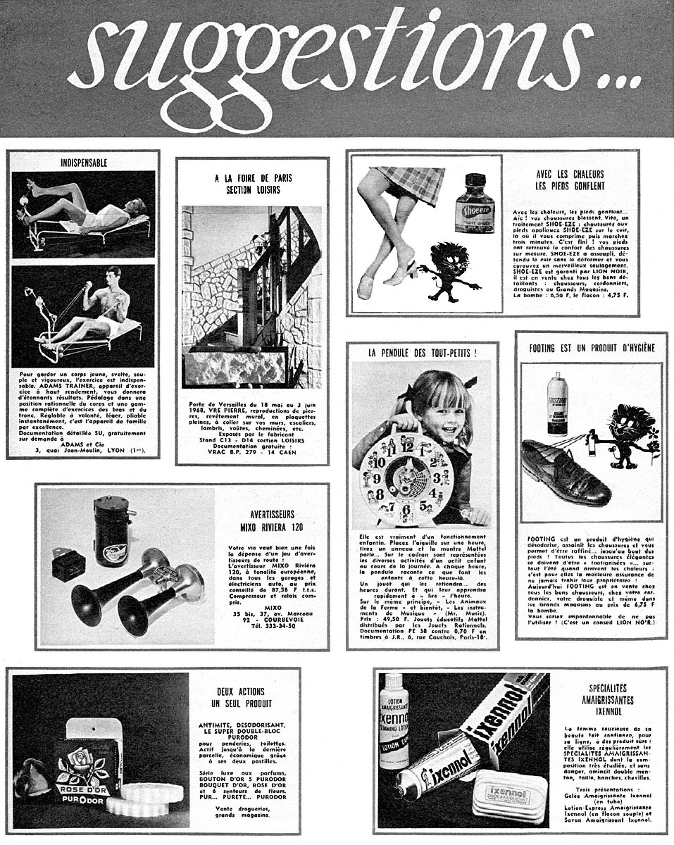 Publicit� Suggestions 1968