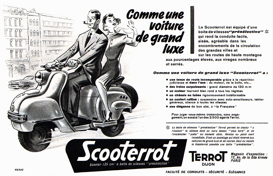 Publicit� Terrot 1956