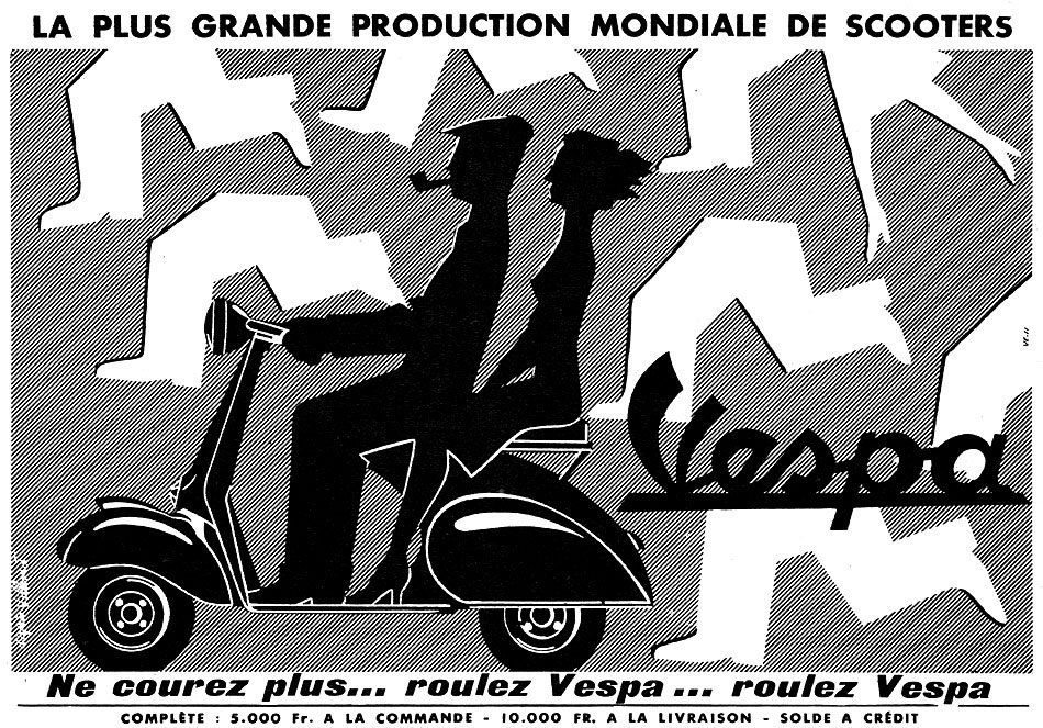 Publicit� Vespa 1954