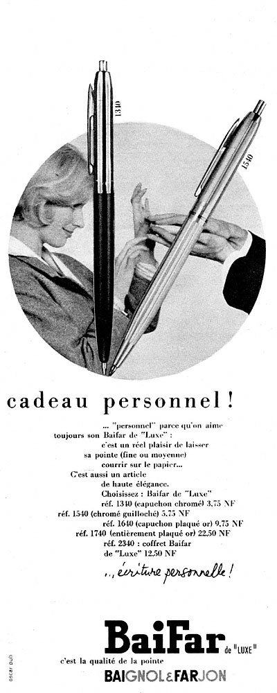 Marque Baignol & Farjon 1960