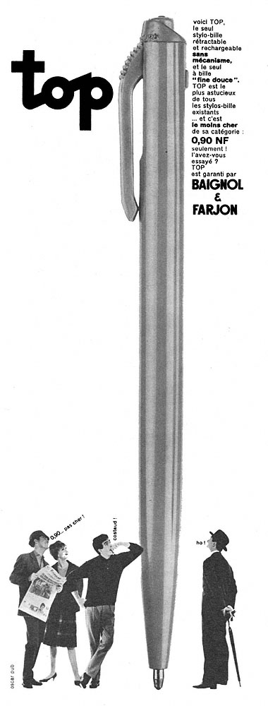Publicit� Baignol & Farjon 1961