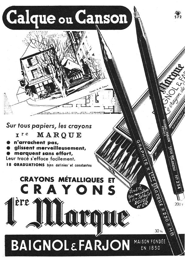 Marque Baignol & Farjon 1950